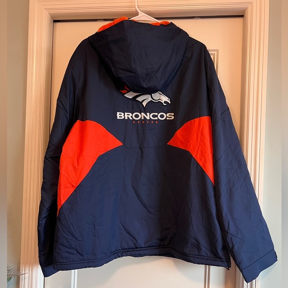 Denver Broncos Vintage 2010 Winter Fleece Lined Coat - Size L - NEW w/tags - Picture 2 of 9